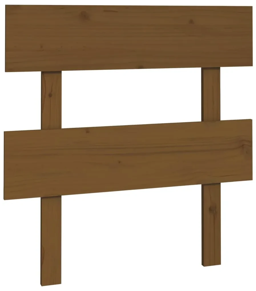 vidaXL Hoofdbord 78,5x3x81 cm massief grenenhout honingbruin