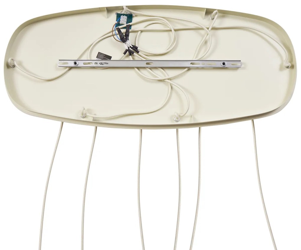 Scandinavische hanglamp creme 6-lichts - Biles