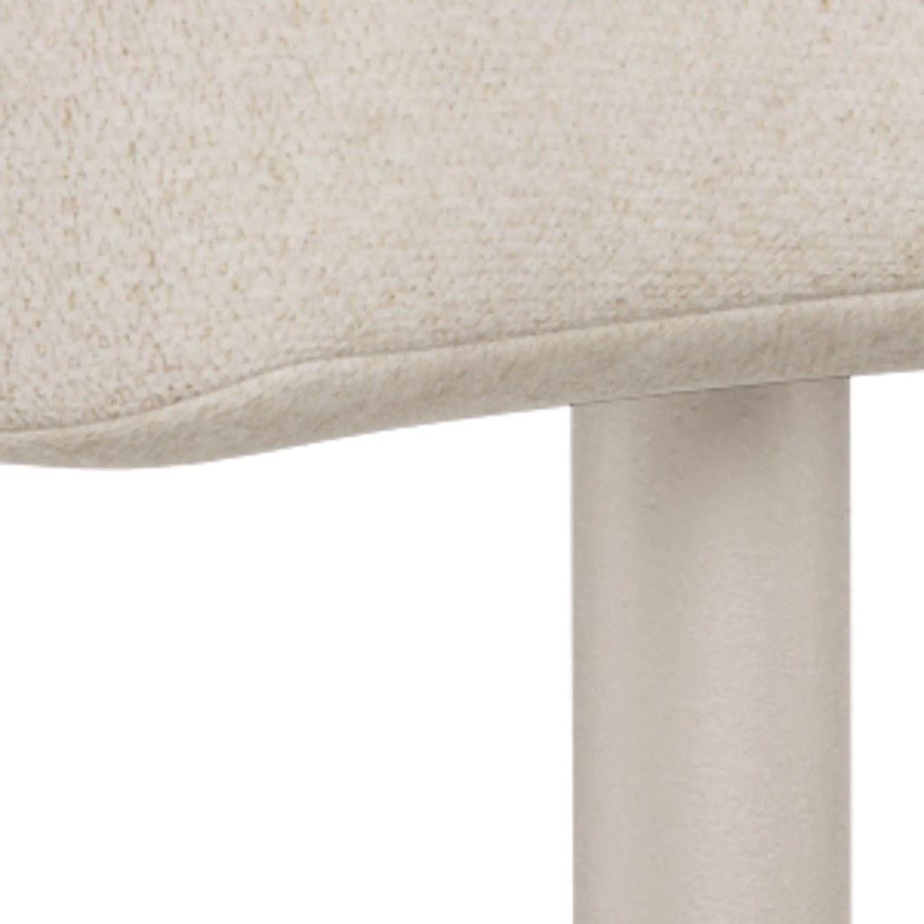 Mazzoni TORAY Beige (stof Apia 453)/onderstel kasjmier - GESTOFFEERDE EETKAMERSTOEL VOOR KEUKEN/EETKAMER