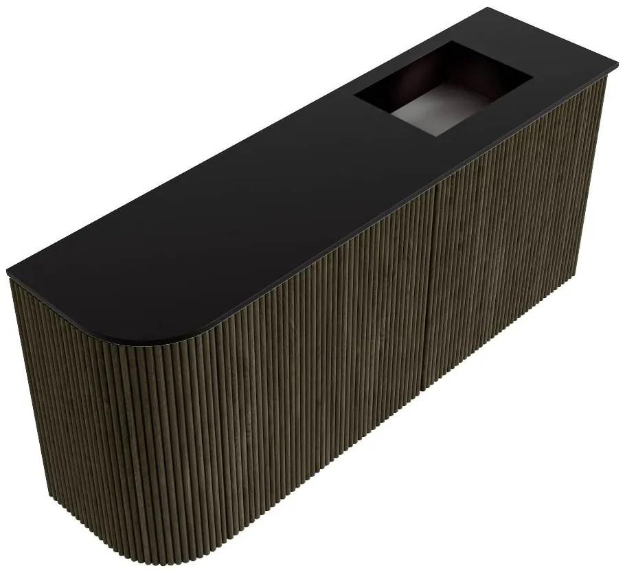 Mondiaz Joya 90cm toiletmeubel ronding links shadow met wastafel faye rechts zonder kraangat urban