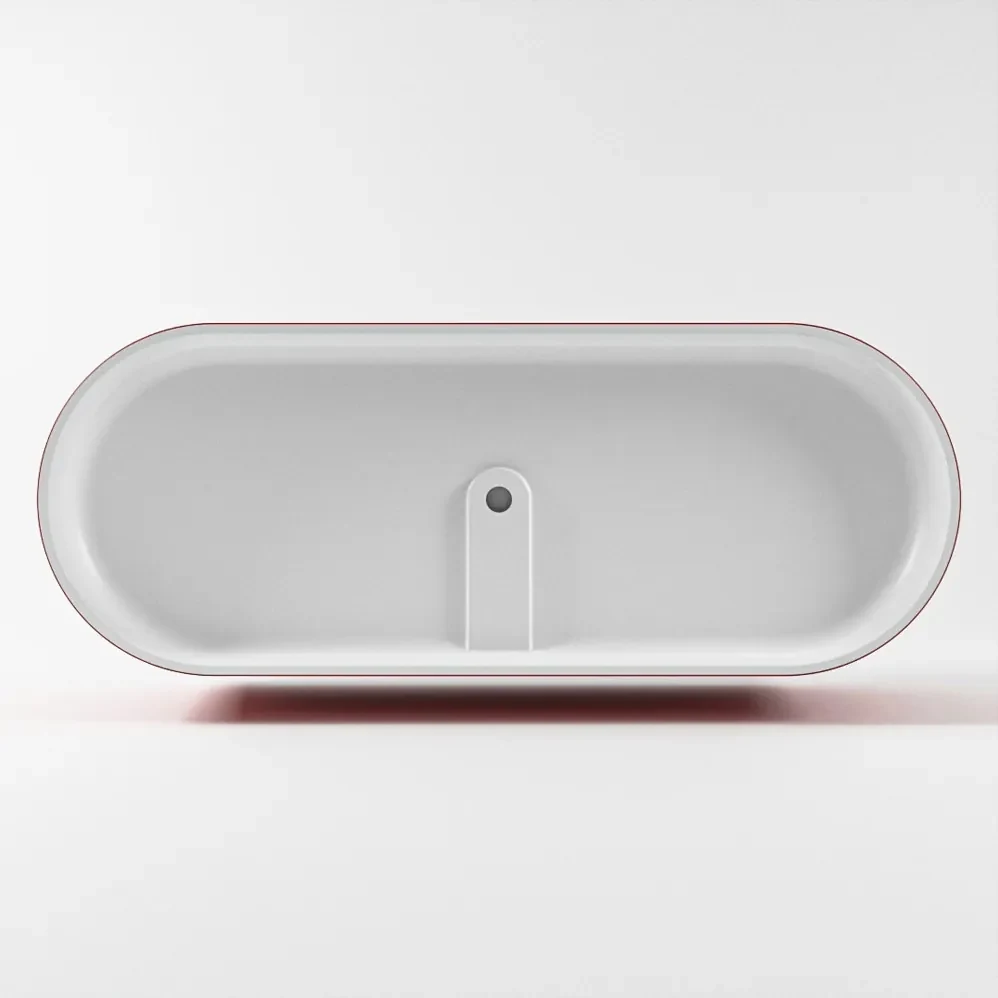 Mondiaz Noble vrijstaand bad 180x75cm kleur fire/talc