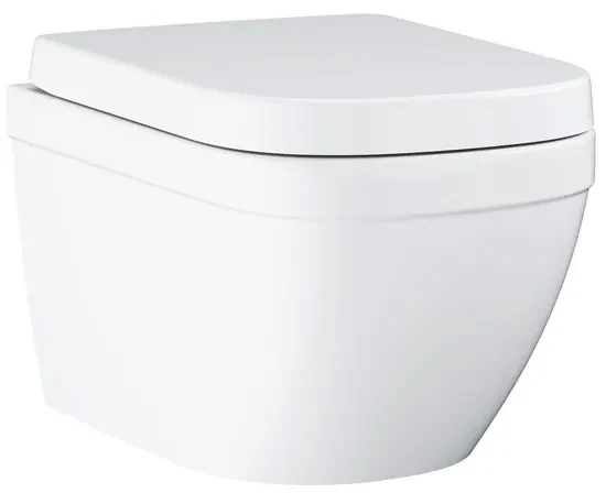 GROHE Euro Ceramic wandcloset compact 49x37.4cm zonder spoelrand diepspoel wit 39693000