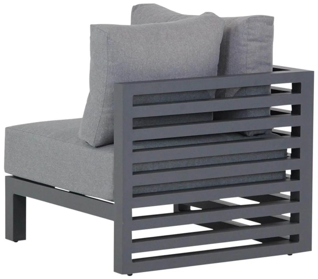 Hoek loungeset 3 personen Aluminium Grijs  Santika Furniture Santika Jaya