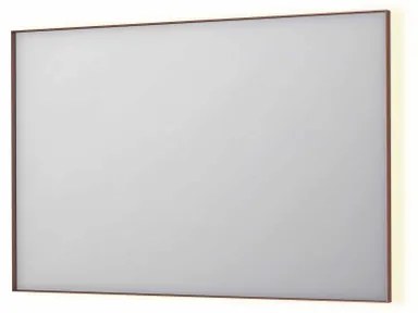 INK SP32 spiegel - 120x4x80cm rechthoek in stalen kader incl indir LED - verwarming - color changing - dimbaar en schakelaar - geborsteld koper 8410074