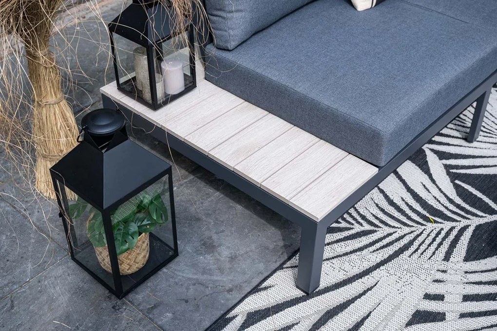 Garden Impressions Nicolle loungeset - Carbon black - donker grijs - Op=Op