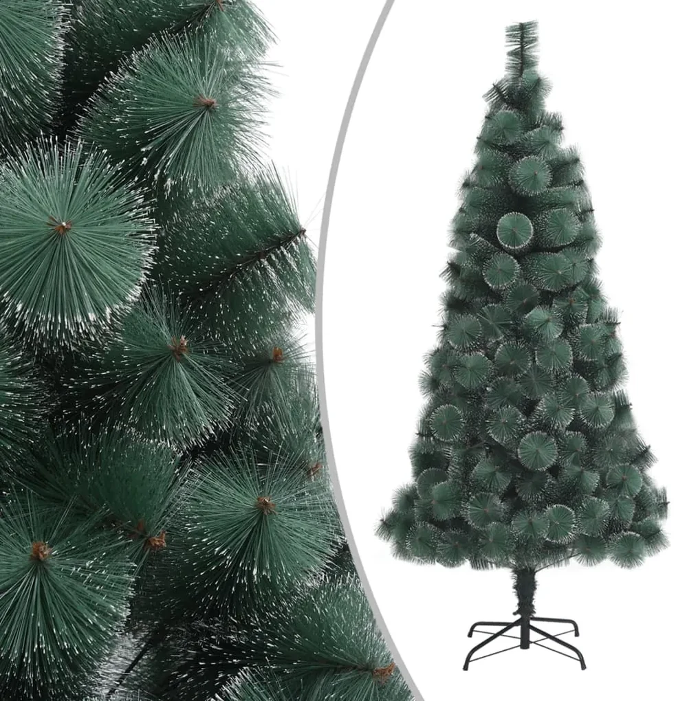 vidaXL Kunstkerstboom met LED's 120 cm PVC en PE groen