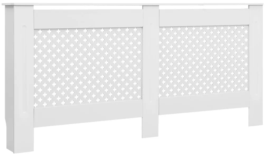 vidaXL Radiatorombouw 172x19x81,5 cm MDF wit