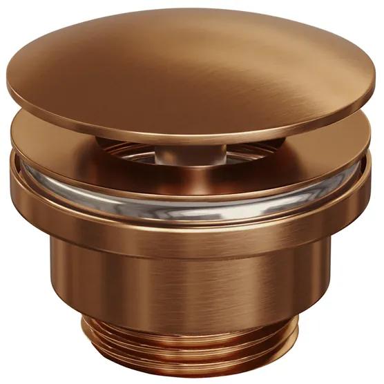 Brauer Copper Edition Wastafelplug - always open - PVD - geborsteld koper 5-GK-159