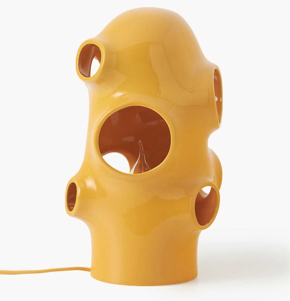 Kleine tafellamp Bulle, handgemaakt