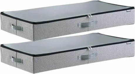 VEVOR Onderbed Opbergtas 2-pack (85x43x12cm) Onderbedcontainer met deksel, opbergdoos voor kleding, schoenen, slaapkamerkleding, opbergtas 45 L