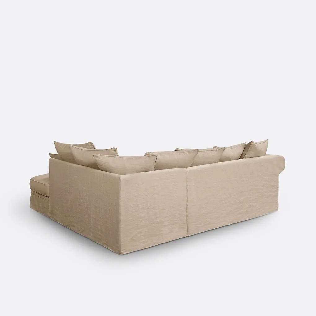 Hoekslaapbank Comfort Bultex® linnen, Adelia