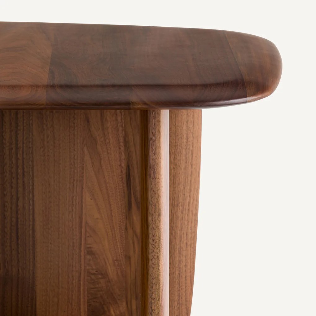 Salontafel in massief notenhout, klein model, Iloss