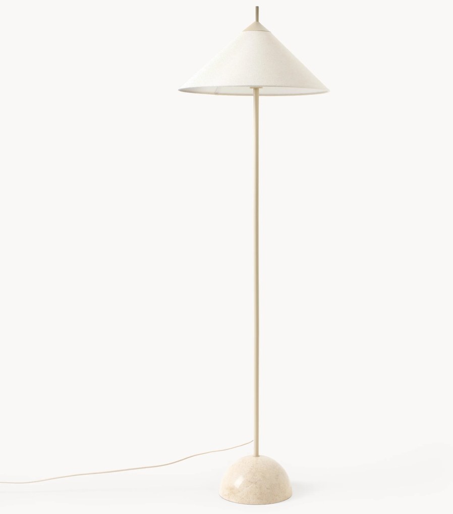 Vloerlamp Vica met marmeren voet