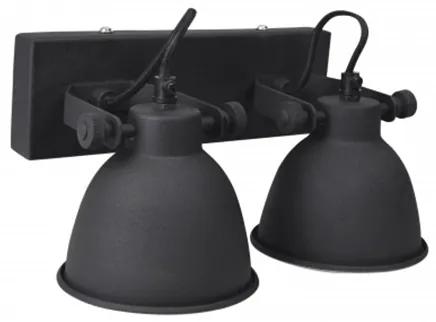 Wandlamp Industrieel 28 X 14cm Zwart | Dustrial Collection | Metaal | Zwart   | Cavetown