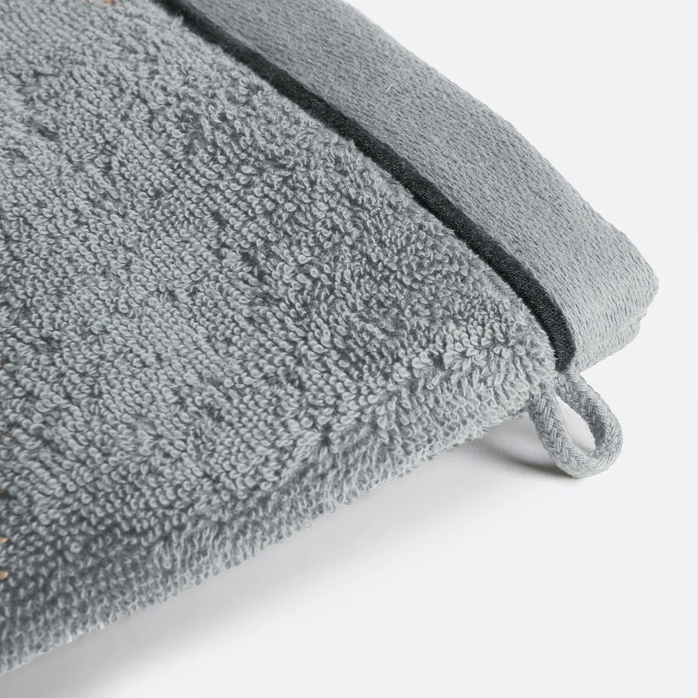 Set van 2 washandjes in gekamd katoen 675 gr/m², Victor
