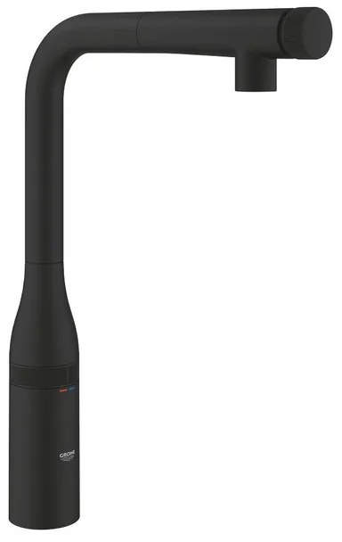 Grohe Essence smartcontrol keukenmengkraan L-uitloop phantom black 31928kf0