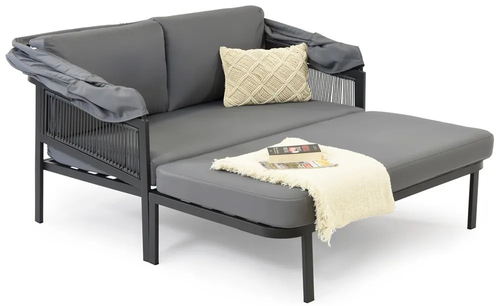 Berno Garden Point metalen tuinstoel antraciet