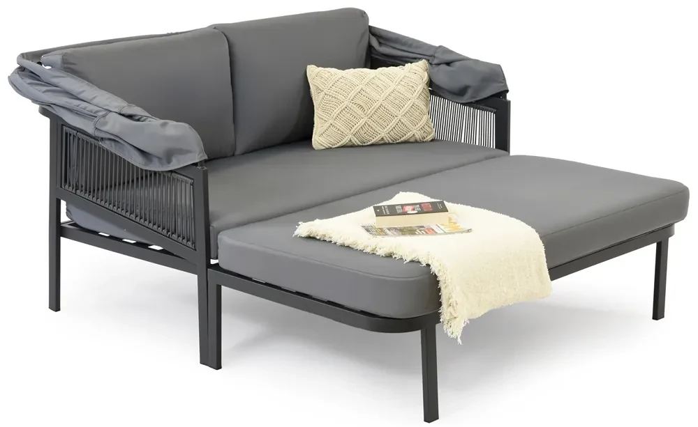 Berno Garden Point metalen tuinstoel antraciet