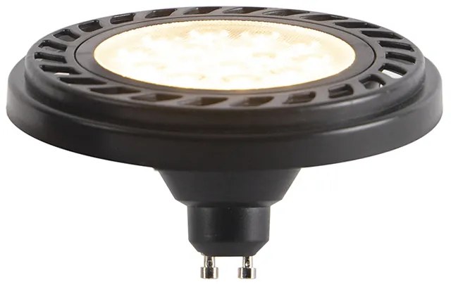 GU10 dimbare LED AR111 zwart 8W 600 lm 2700K