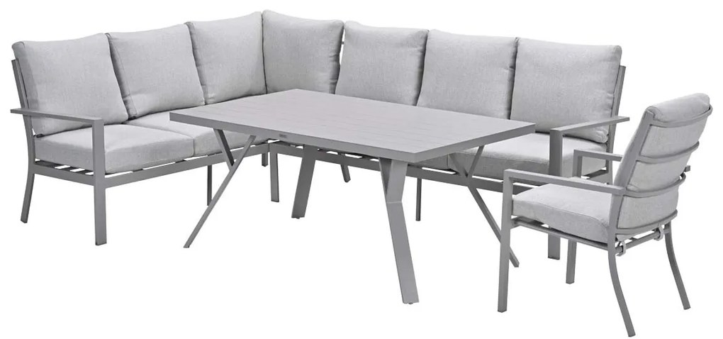 Garden Impressions Senja lounge dining set 4-delig links incl. stoel - valley sand