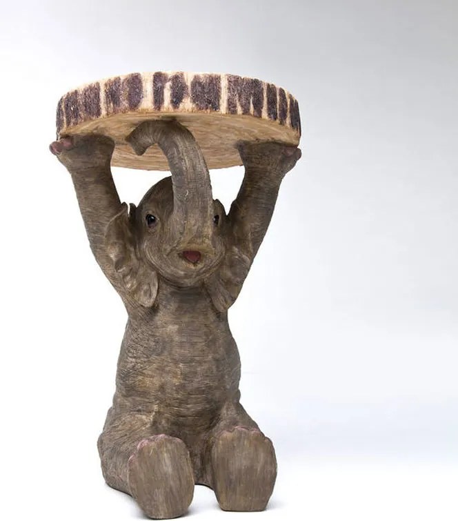 Bijzettafeltje Olifant - 36 X 35cm.