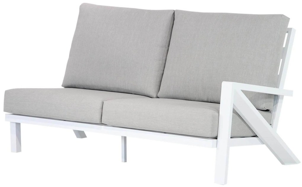 Hoek loungeset 5 personen Aluminium Wit  Santika Furniture Santika Cinta