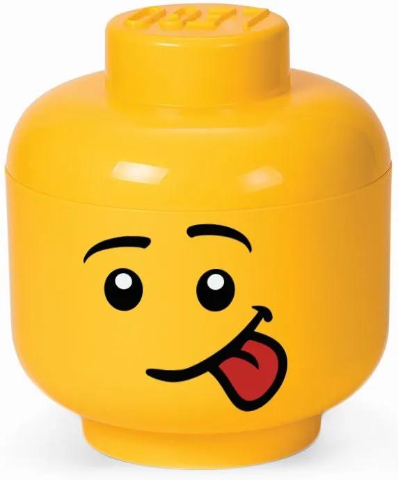 Opbergbox LEGO head boy silly large