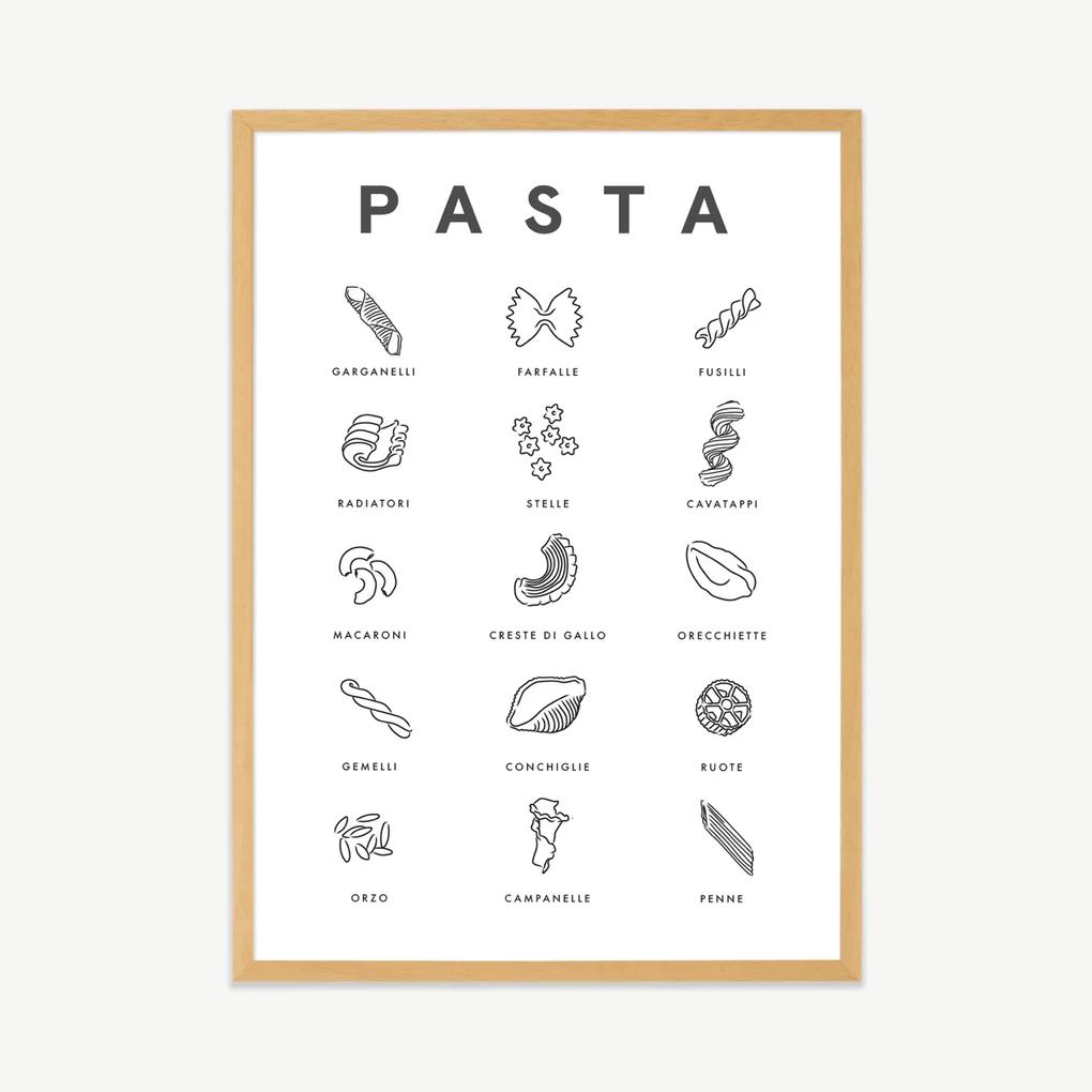 Violet Studio, 'Pasta Guide', ingelijste print, A2