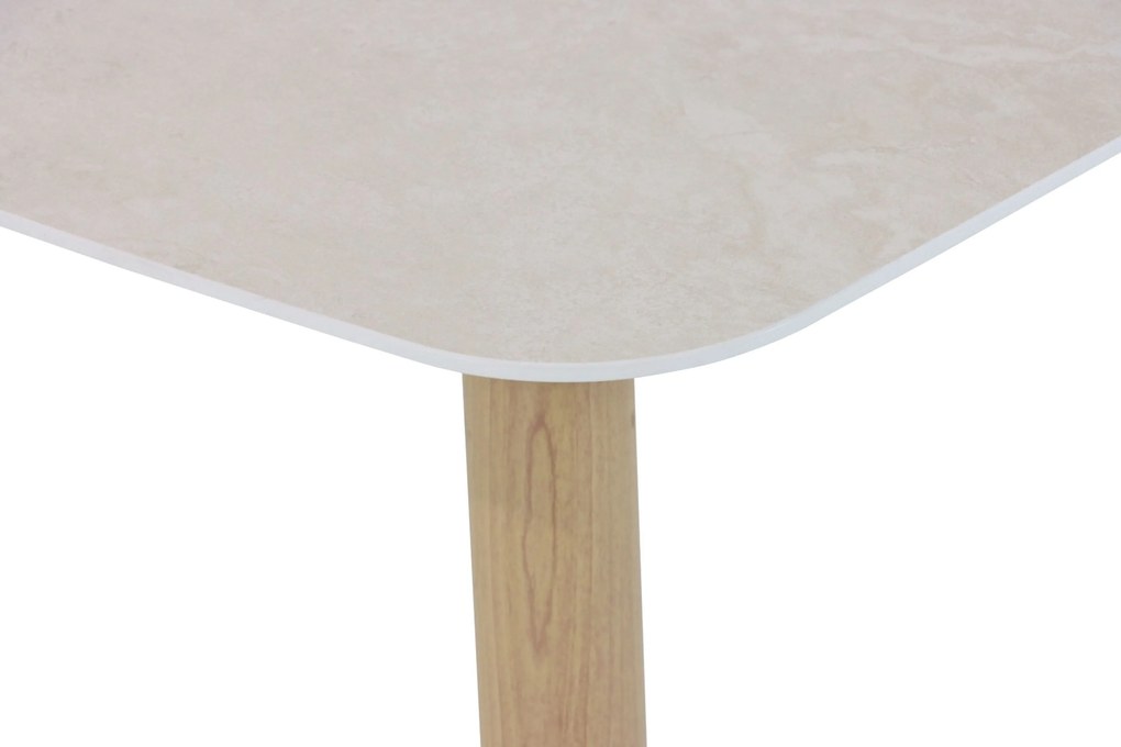 Dining Tuintafel rechthoekig 180 x 100 cm Aluminium Taupe Bloom