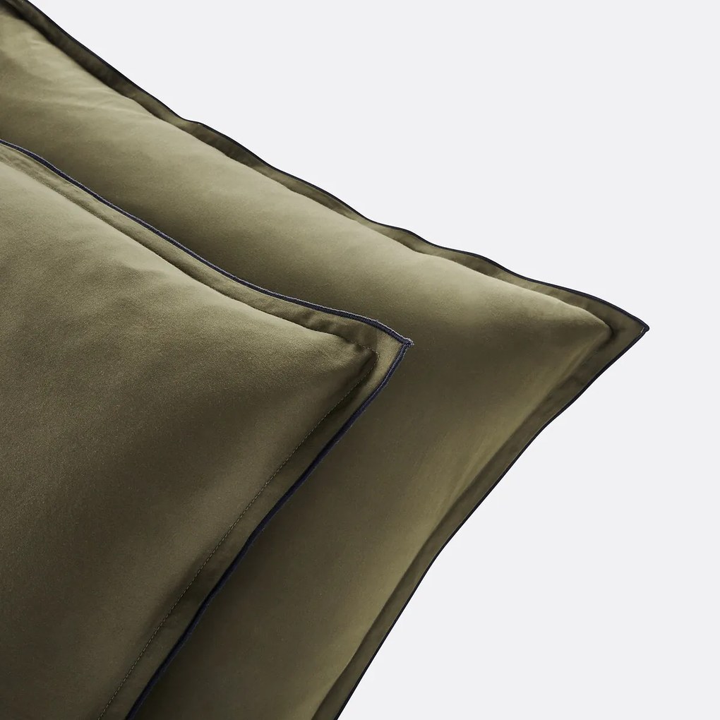 Kussensloop in gewassen katoensatijn van 118 draden, Victor uni