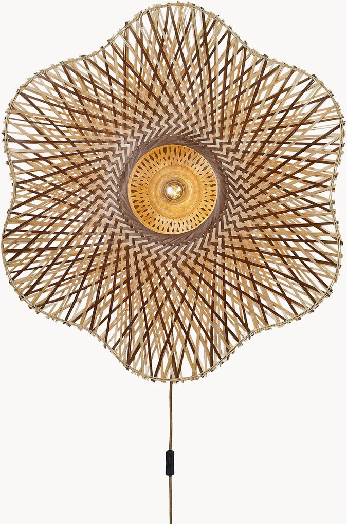Wandlamp Madura van bamboehout