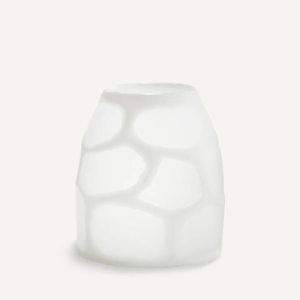 Vaas in mat glas, H20 cm, Arca