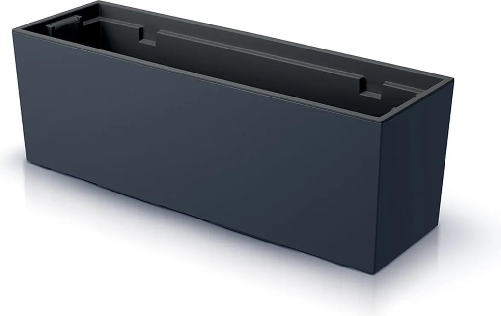 Prosperplast Urbi Case Plantenbak - 58 cm - Antraciet - Inclusief Inzet