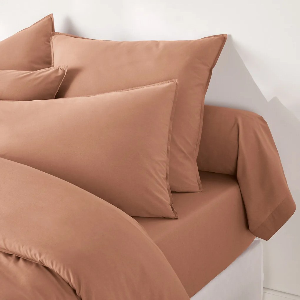 Effen bolstersloop in gewassen katoen, Scenario