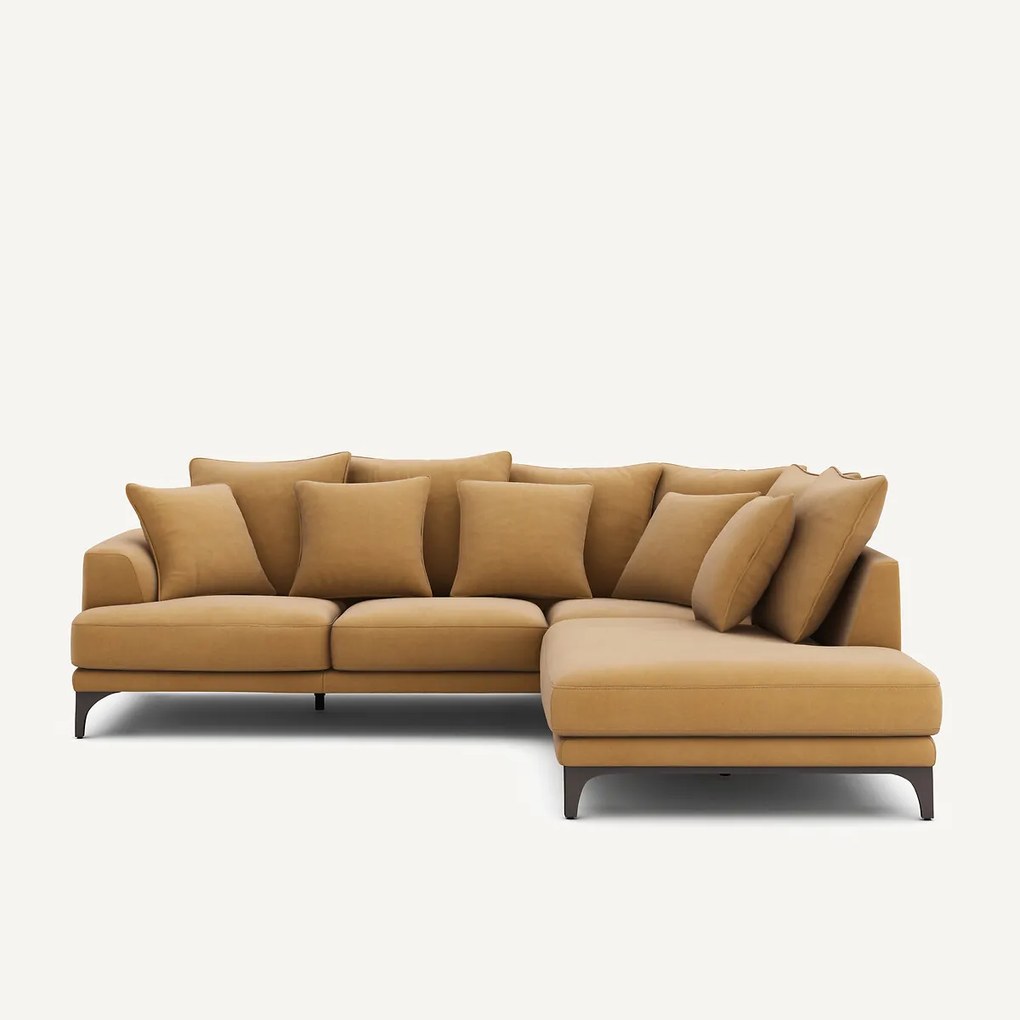 Fluwelen linnen hoekbank, ARMENTO