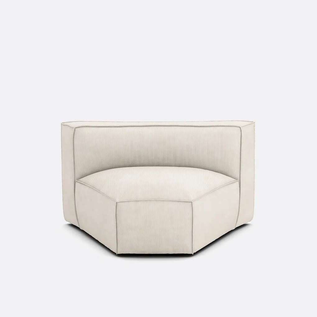 Modulaire open hoek, ribfluweel Seven