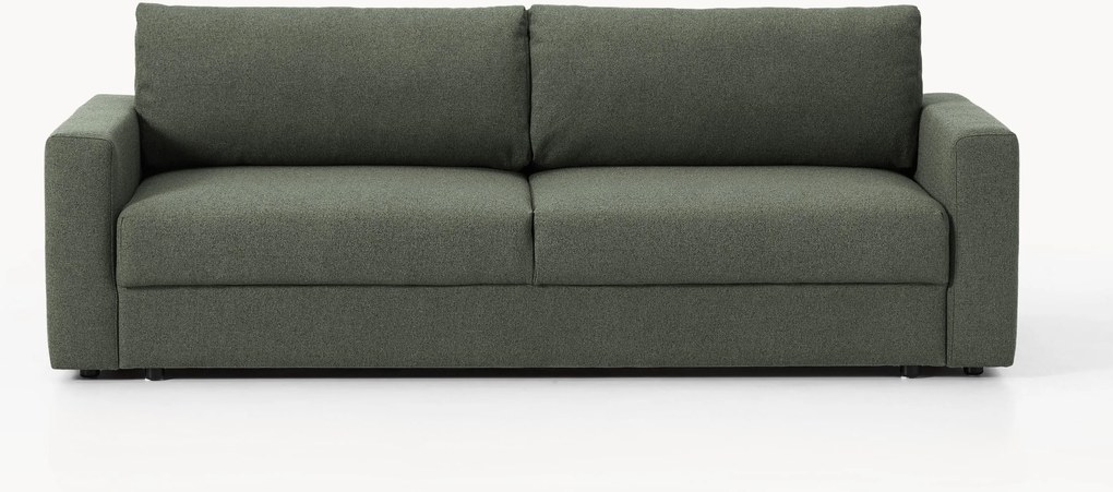 Bouclé slaapbank Tasha (3-zits) met opbergruimte