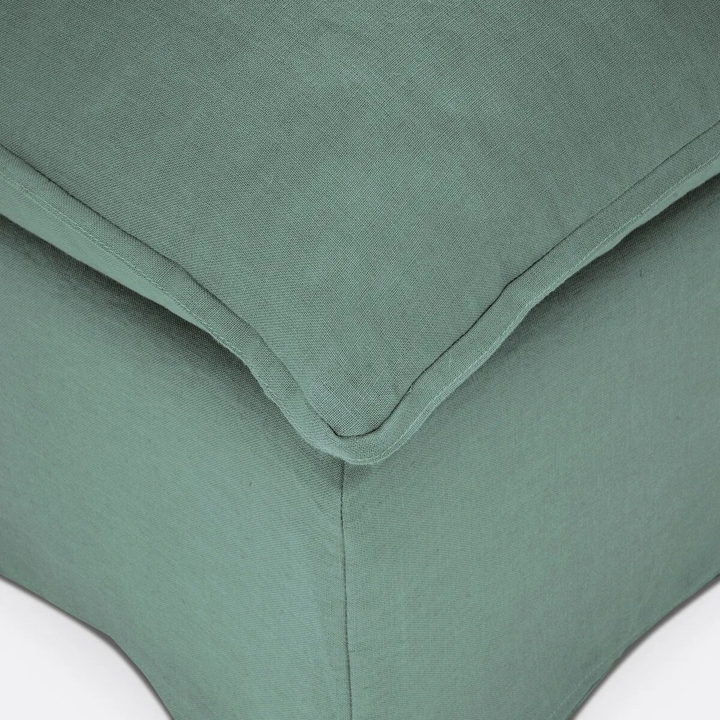 Poef, afneembare hoes, gekreukt linnen, ODNA