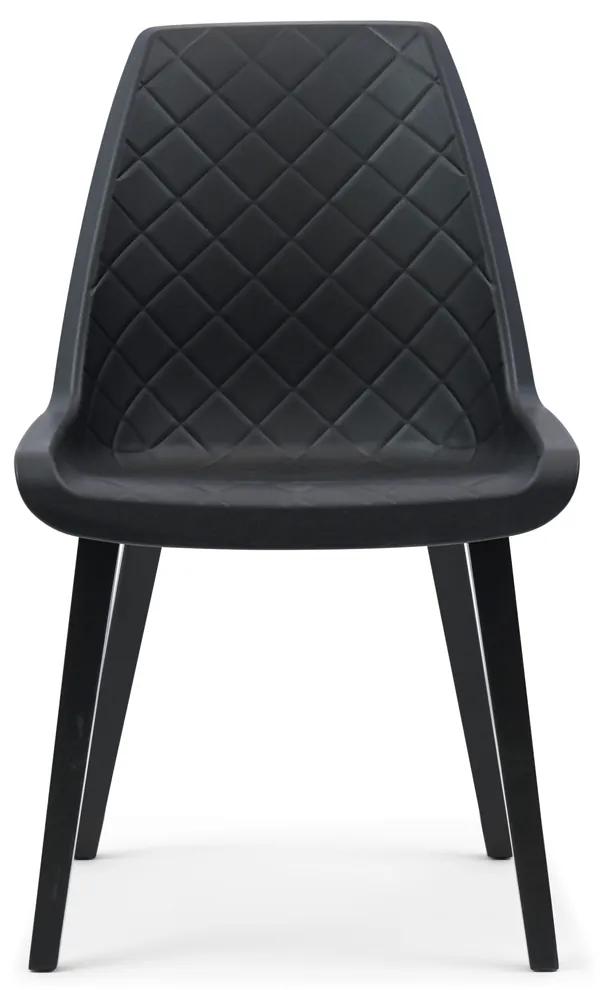 Rivièra Maison - Amsterdam City Dining Chair Black Leg, black - Kleur: zwart