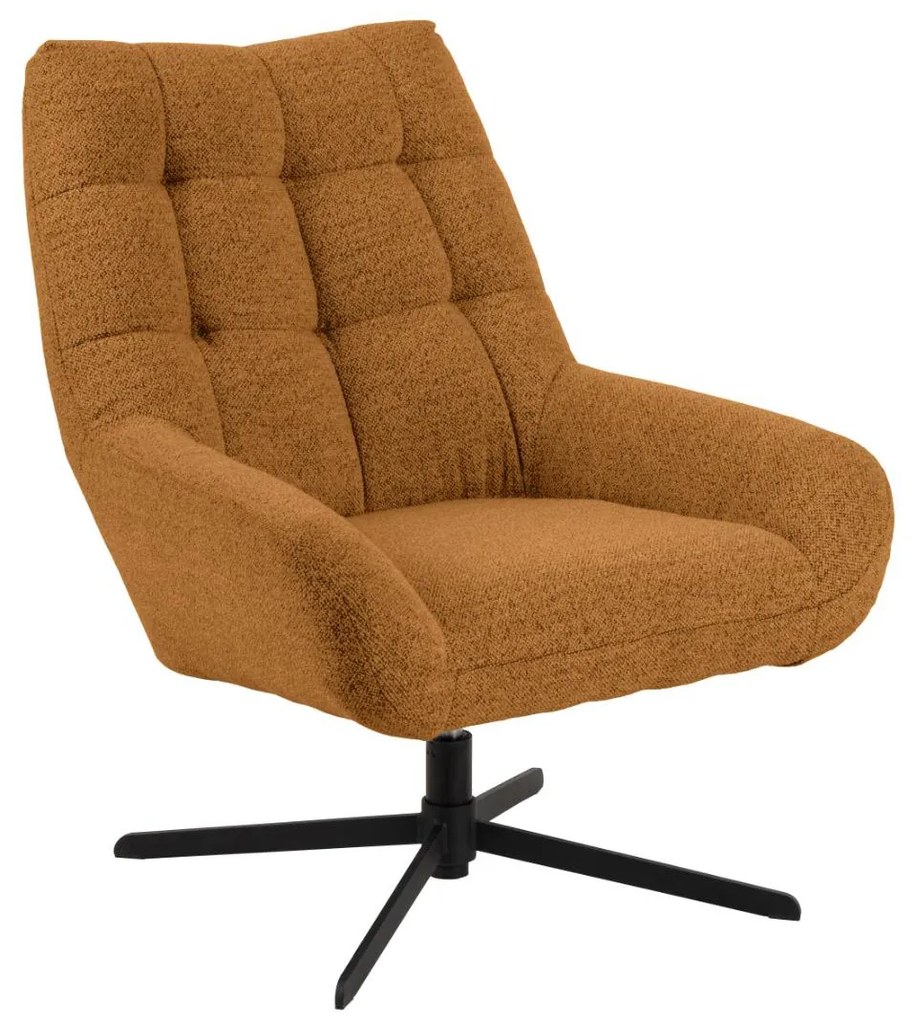 Draaibare Fauteuil Caramel Boucle