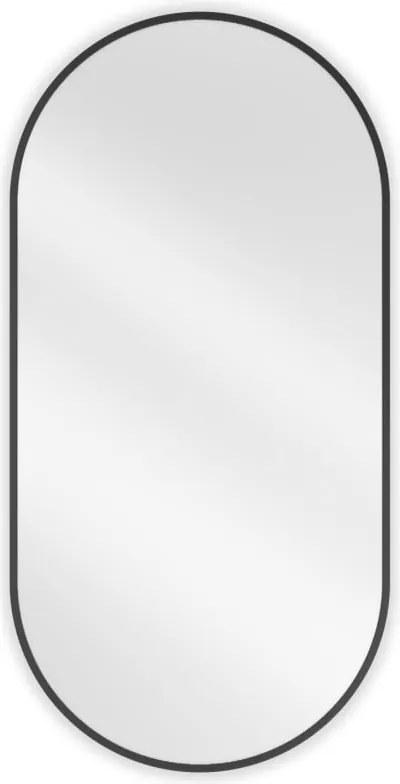 Mexen Loft ovale badkamerspiegel 100 x 50 cm, zwarte lijst - 9851-100-050-000-70