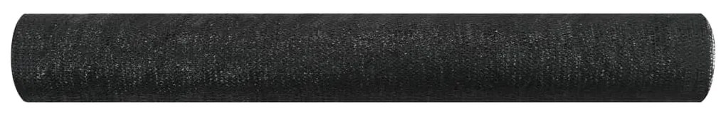 vidaXL Privacynet 75 g/m² 1x50 m HDPE zwart