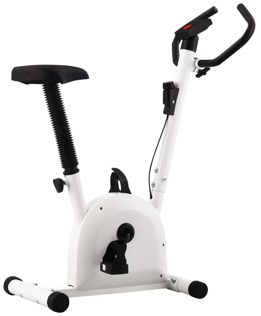 vidaXL Hometrainer met bandweerstand wit