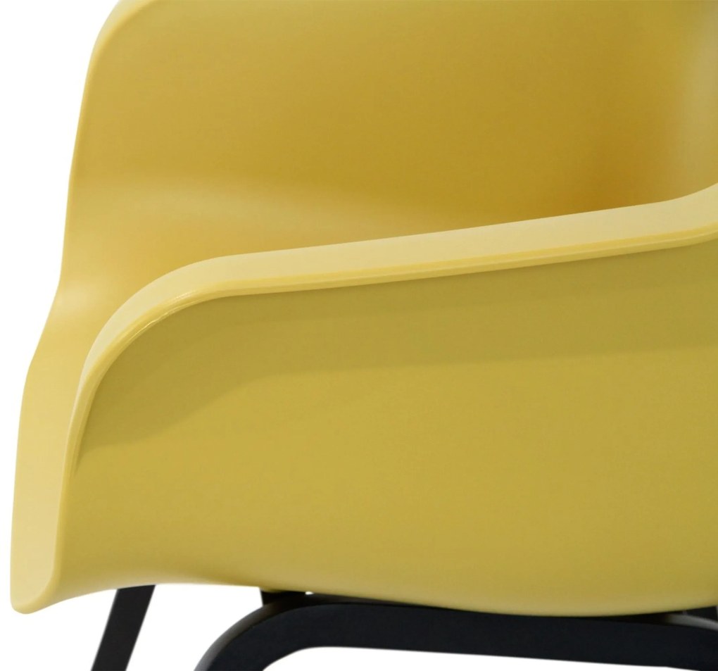 Tuinstoel Kunststof Geel Hartman Sophie studio curry yellow - met gratis kussen
