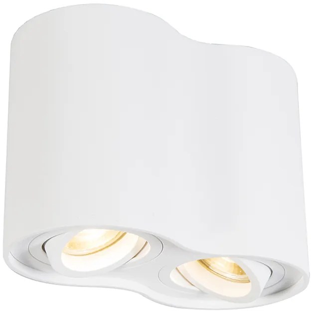 Moderne spot wit kantelbaar - Rondoo Duo