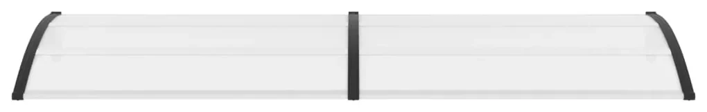 vidaXL Deurluifel 300x80 cm PC zwart en transparant