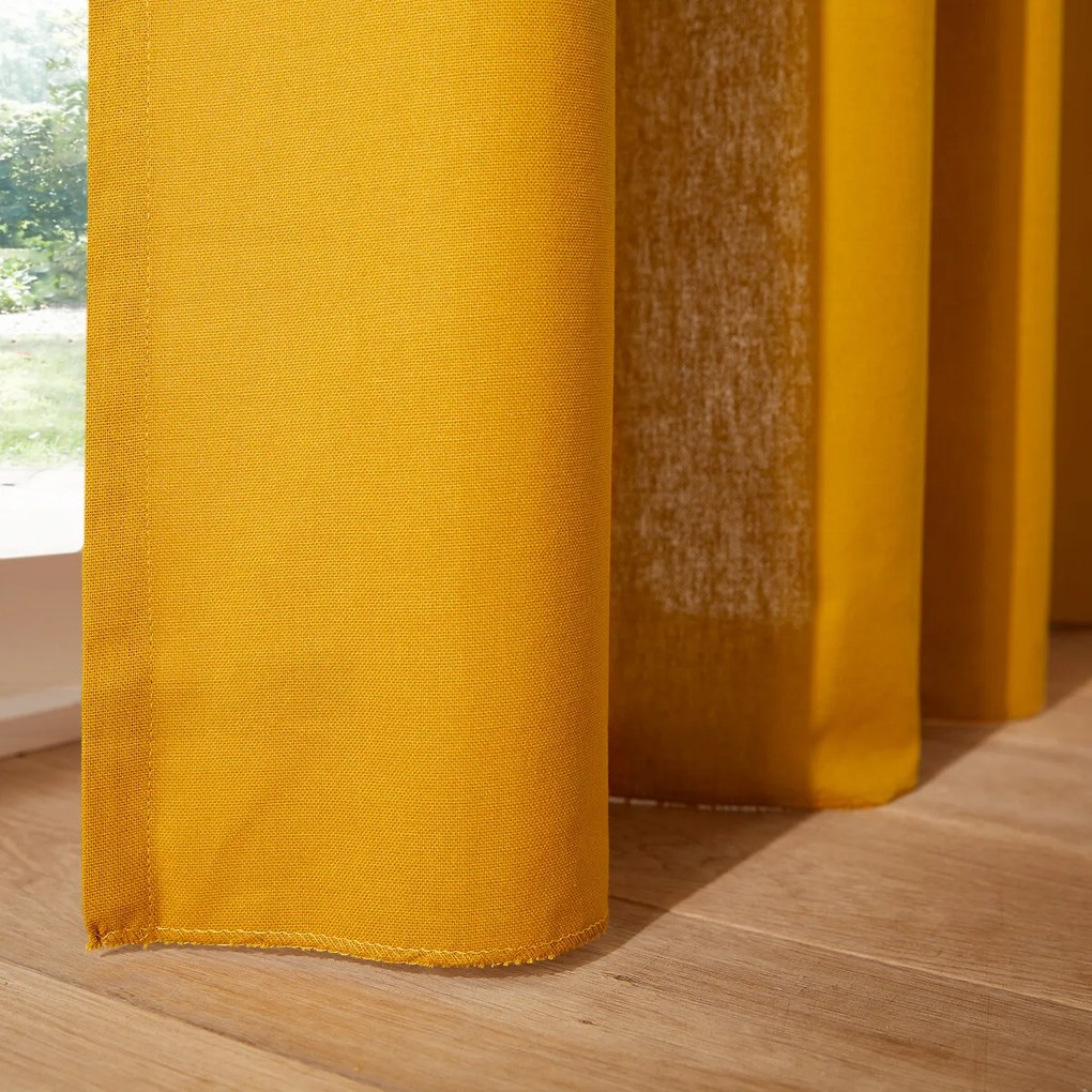 Puur katoenen gordijn, met aangerimpele bies en golf, Scenario