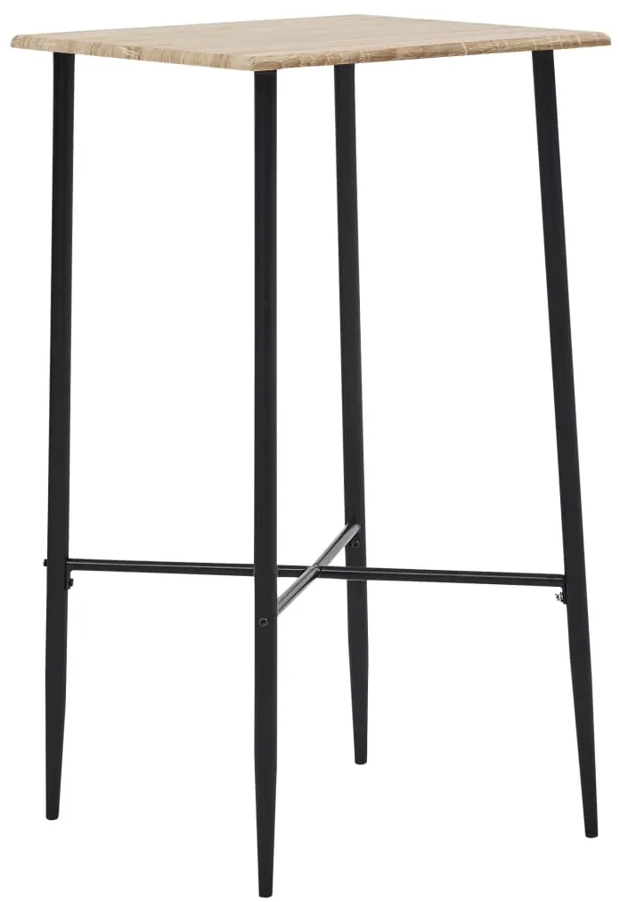 vidaXL 3-delige Barset stof zwart