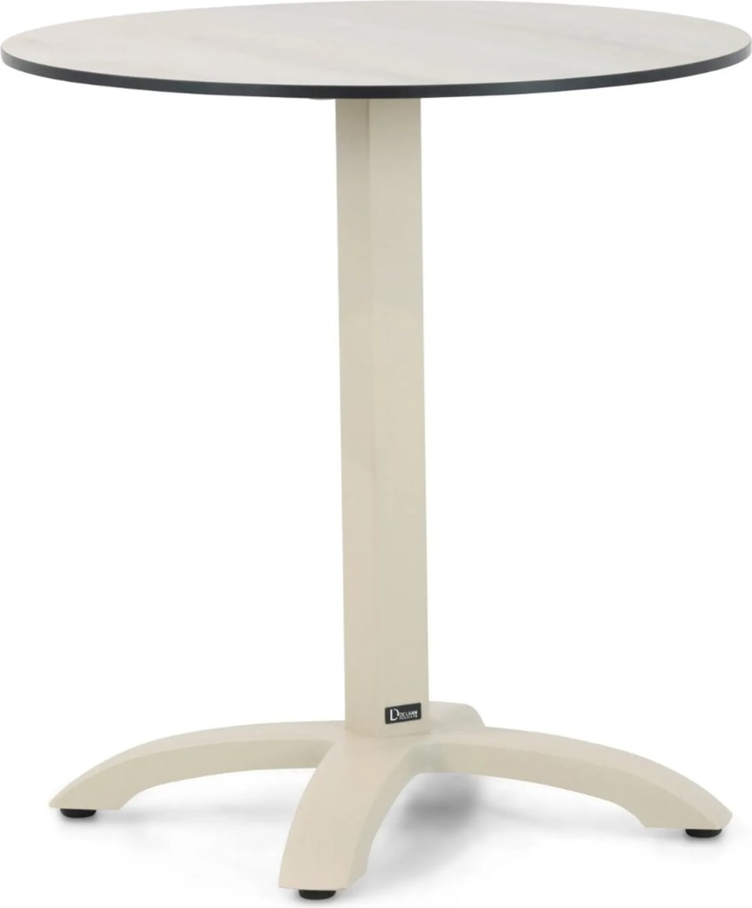 Tuinset Ronde Tuintafel 2 personen 70 cm Rope Zand/Beige Coco Oliva/Talao