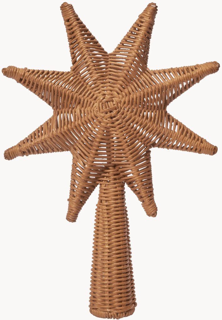 Kerstboom topper Star van rotan